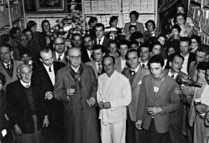 Inauguration of shoe store in São Paulo during the 1950s